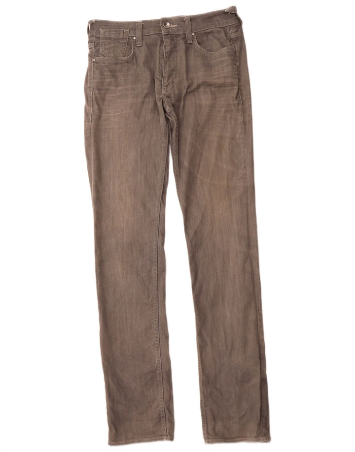 GAS Mens Slim Straight Jeans W31 L34 Grey Cotton