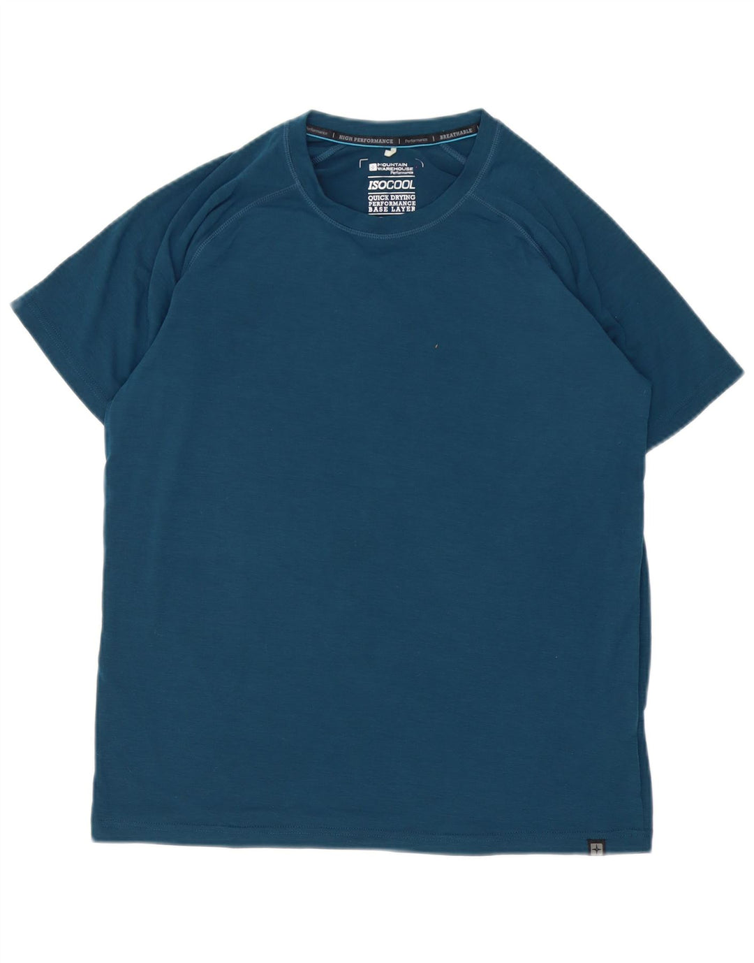 Mountain Warehouse Mens T-Shirt Top Small Blue Polyester