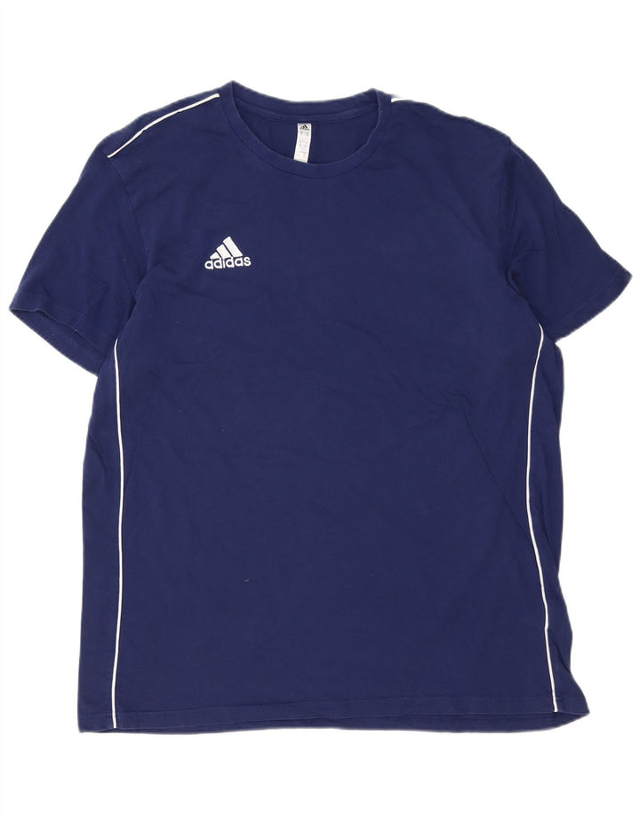 ADIDAS Mens T-Shirt Top XL Navy Blue Cotton