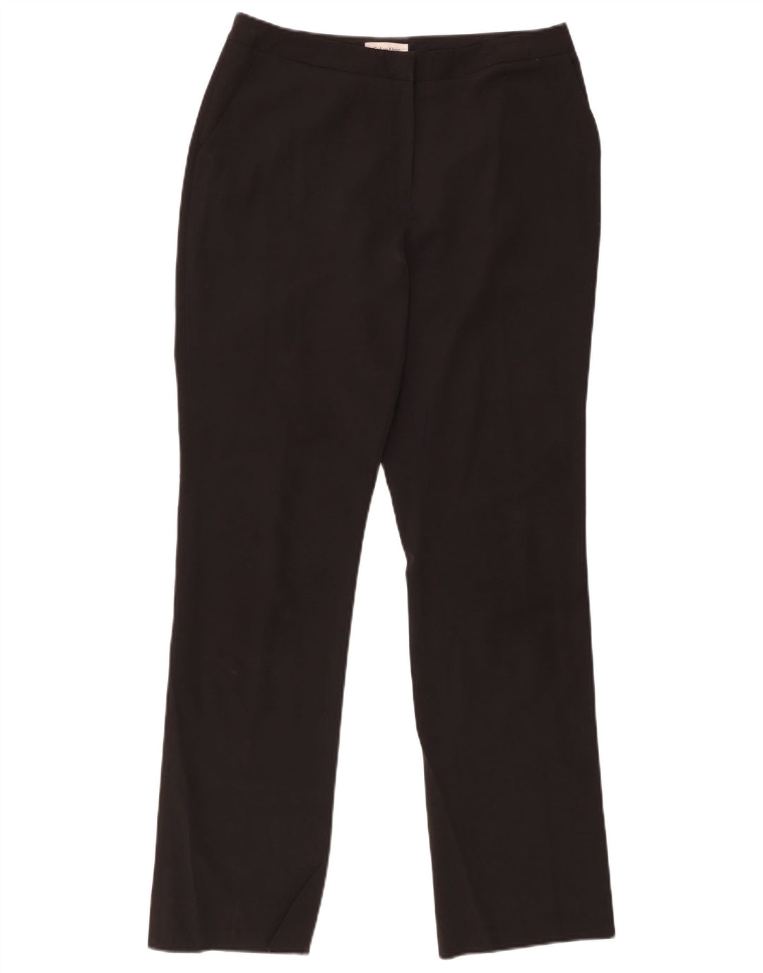 CALVIN KLEIN Womens Straight Suit Trousers W28 L30 Black Polyester
