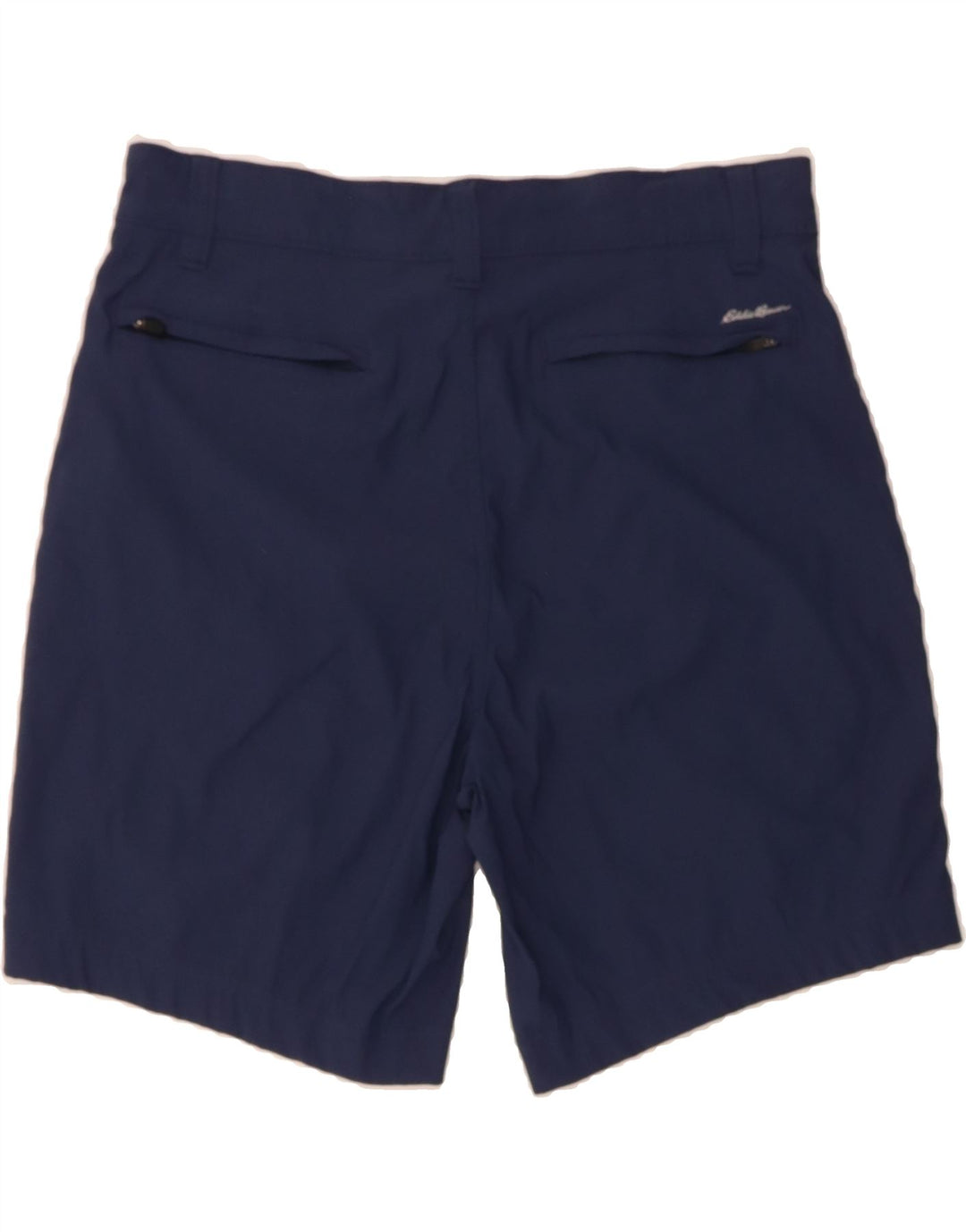 EDDIE BAUER Mens Chino Shorts W34 Large  Navy Blue Nylon Vintage Eddie Bauer and Second-Hand Eddie Bauer from Messina Hembry 