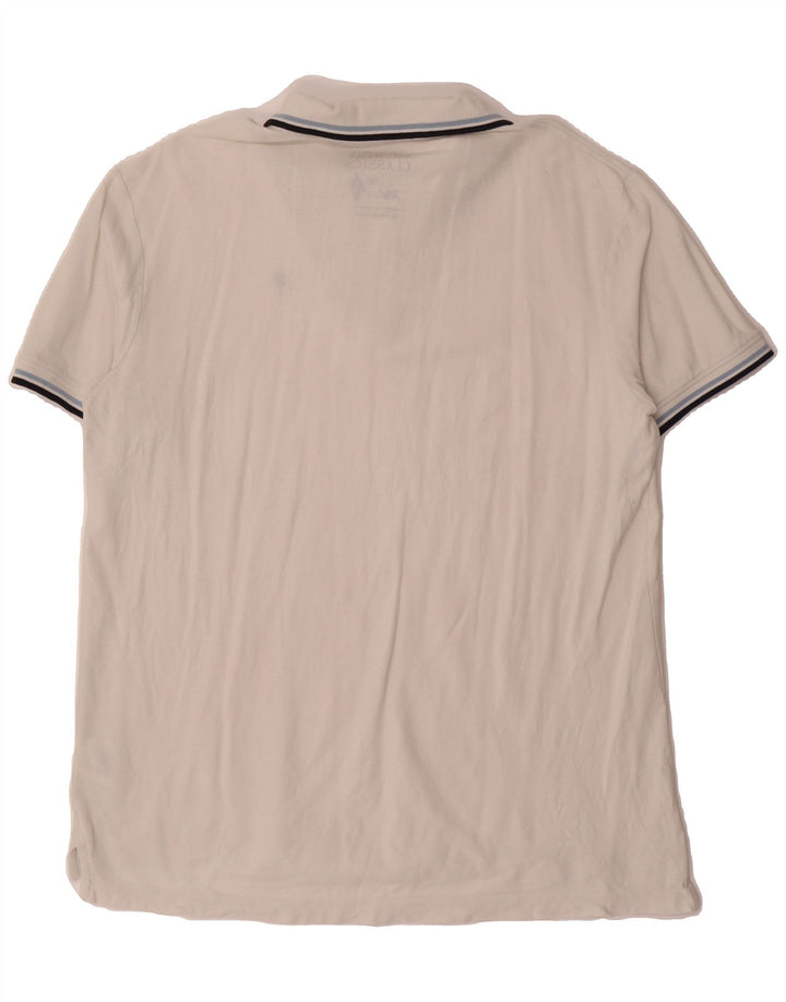 MARLBORO CLASSICS Mens Polo Shirt 2XL White Cotton Vintage Marlboro Classics and Second-Hand Marlboro Classics from Messina Hembry 