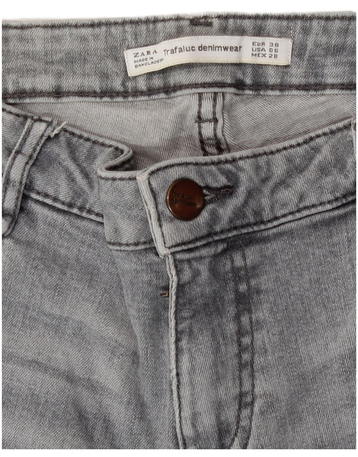 Zara Womens Skinny Jeans EU 38 Small W28 L28 Grey