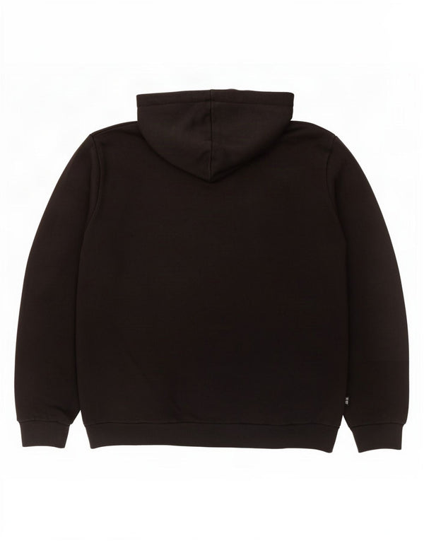 Puma Mens Graphic Hoodie Jumper Large Black Cotton