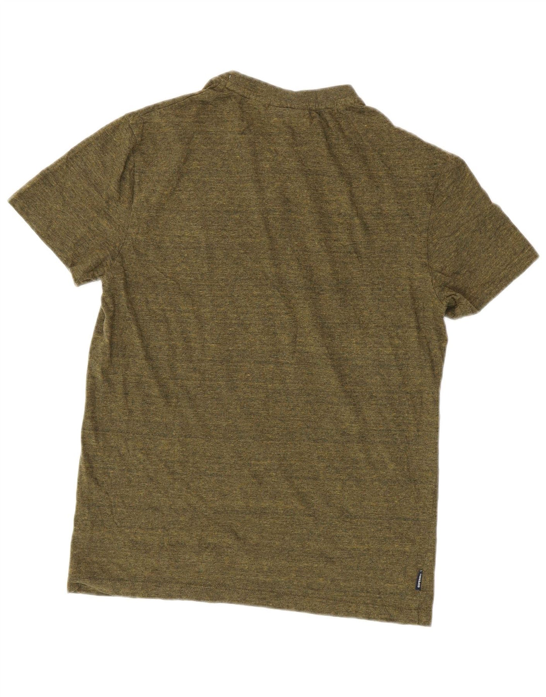 Superdry Mens T-Shirt Top Small Khaki Flecked