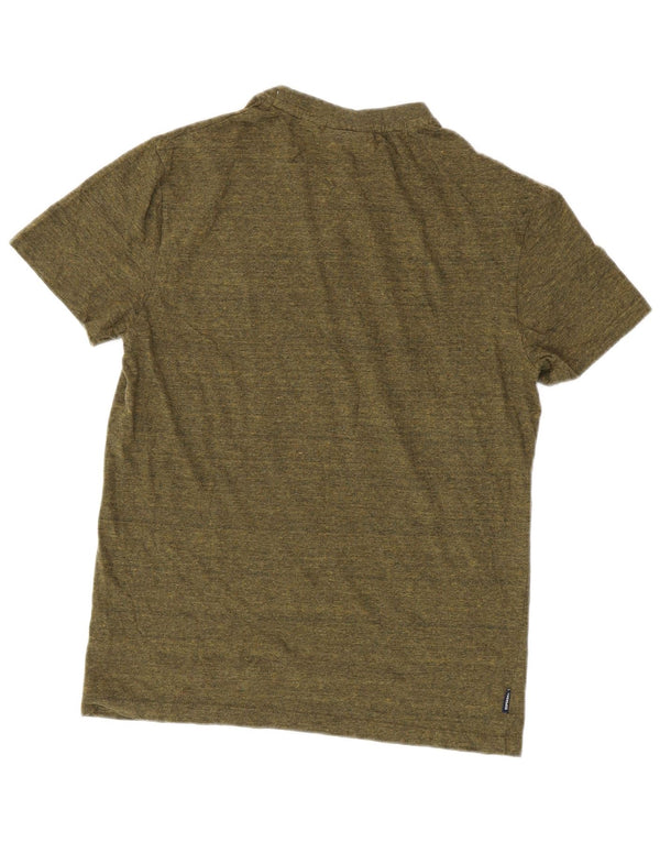 Superdry Mens T-Shirt Top Small Khaki Flecked