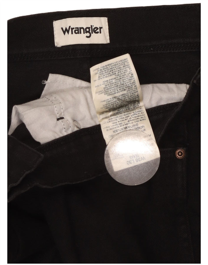 Wrangler Mens Texas Straight Jeans W36 L30  Black Cotton
