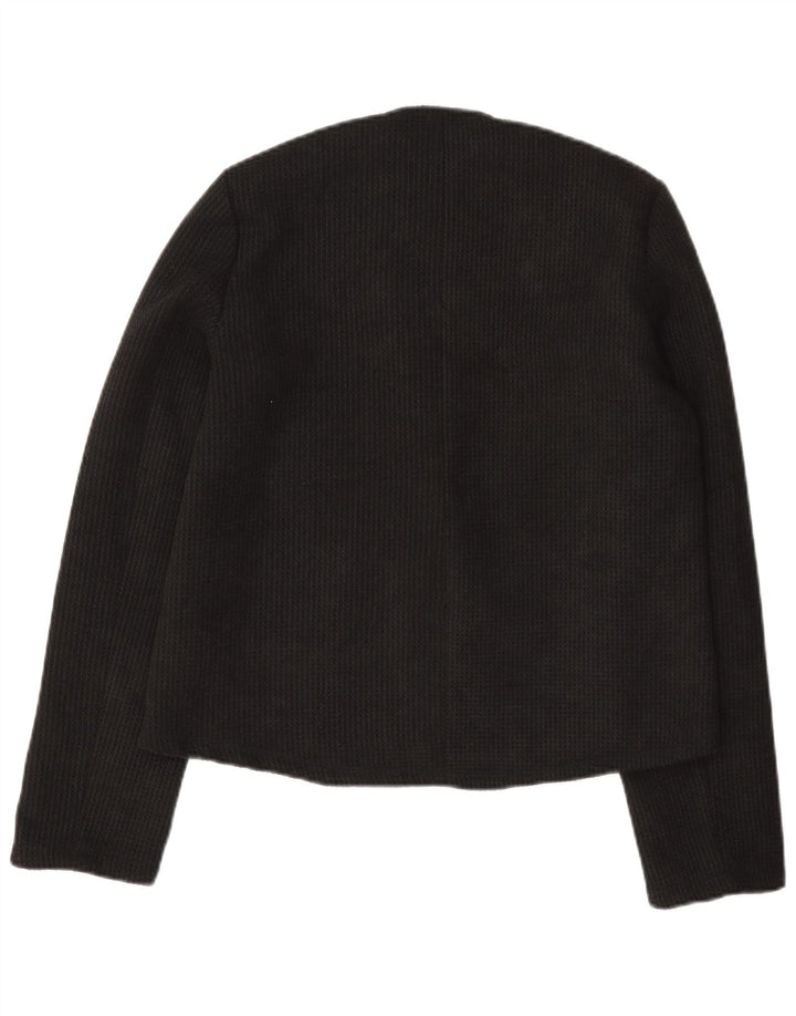 Zara Womens 3 Button Blazer Jacket UK 10 Small Black