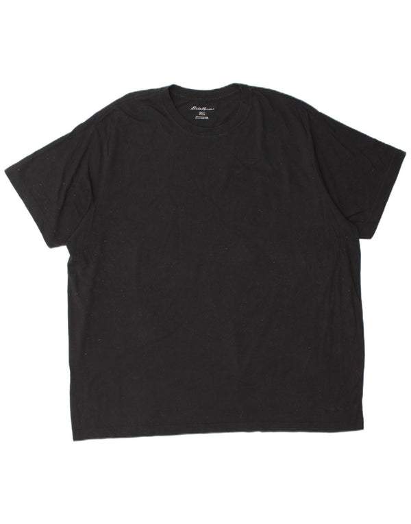 EDDIE BAUER Mens T-Shirt Top 2XL Black Cotton