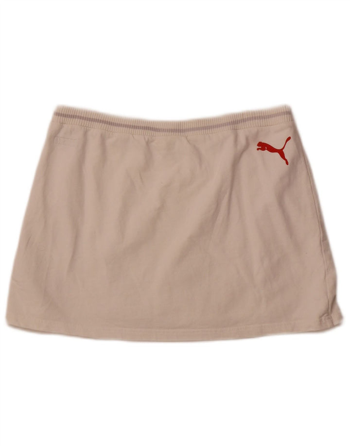 Puma Womens Graphic Mini Skirt Medium W32  White