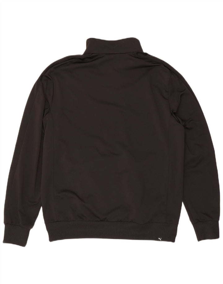 Puma Mens Graphic Tracksuit Top Jacket Large Black Polyester