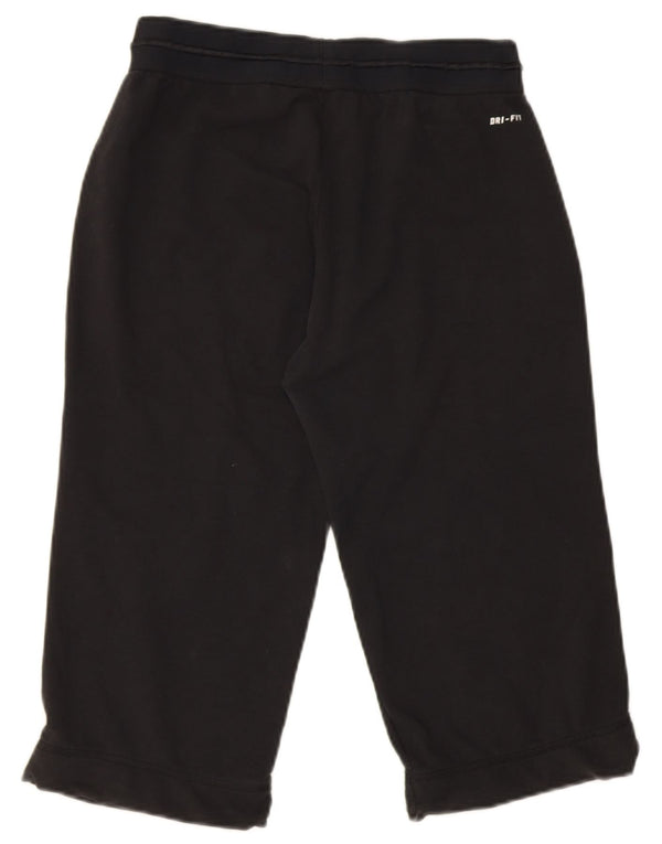Nike Womens Dri Fit Graphic Capri Tracksuit Trousers UK 12 Medium  Black