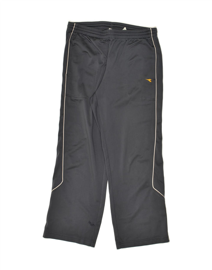 DIADORA Boys Tracksuit Trousers 12-13 Years Grey Polyester | Vintage Diadora | Thrift | Second-Hand Diadora | Used Clothing | Messina Hembry 