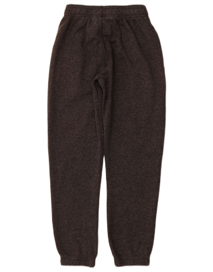 ADIDAS Girls Tracksuit Trousers Joggers 11-12 Years Grey Flecked Cotton