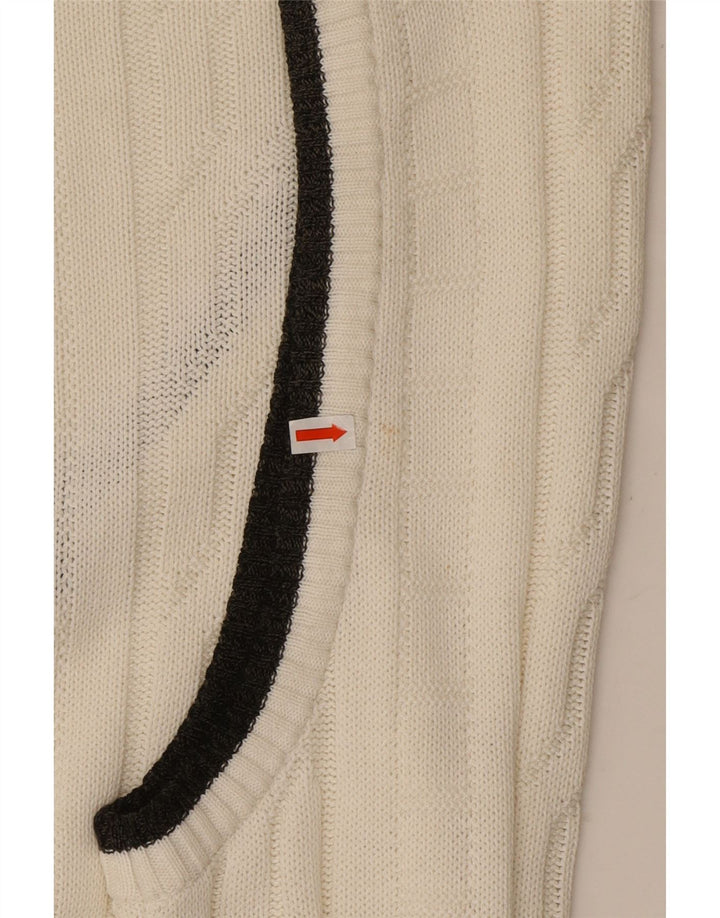 VINTAGE Mens Vest Tank Top XL White