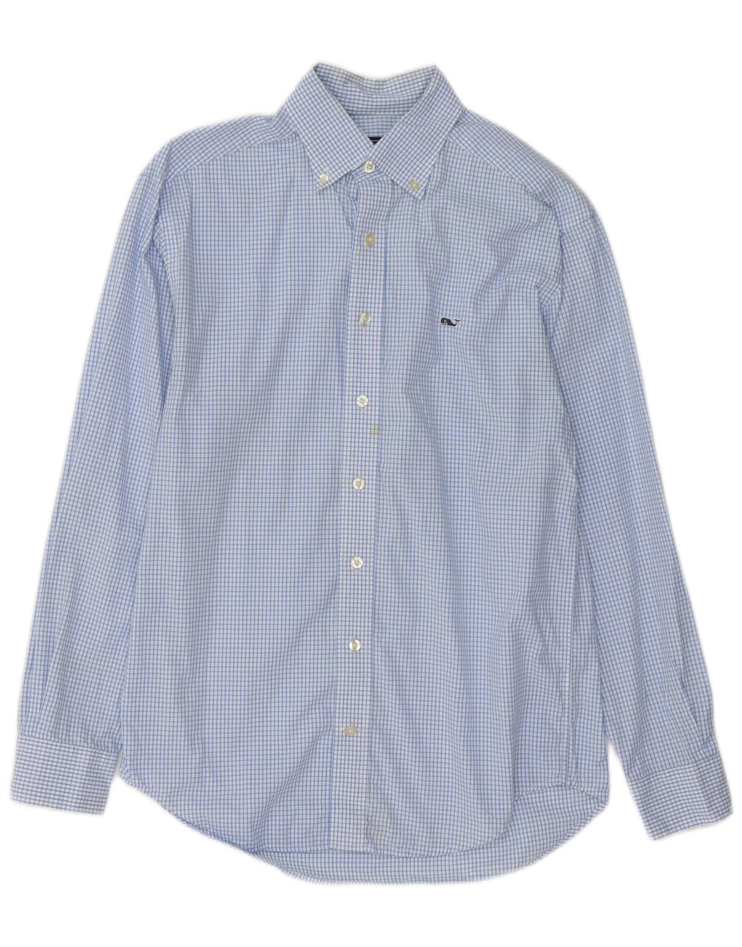 Vineyard Vines Mens Shirt Small Blue Check Cotton