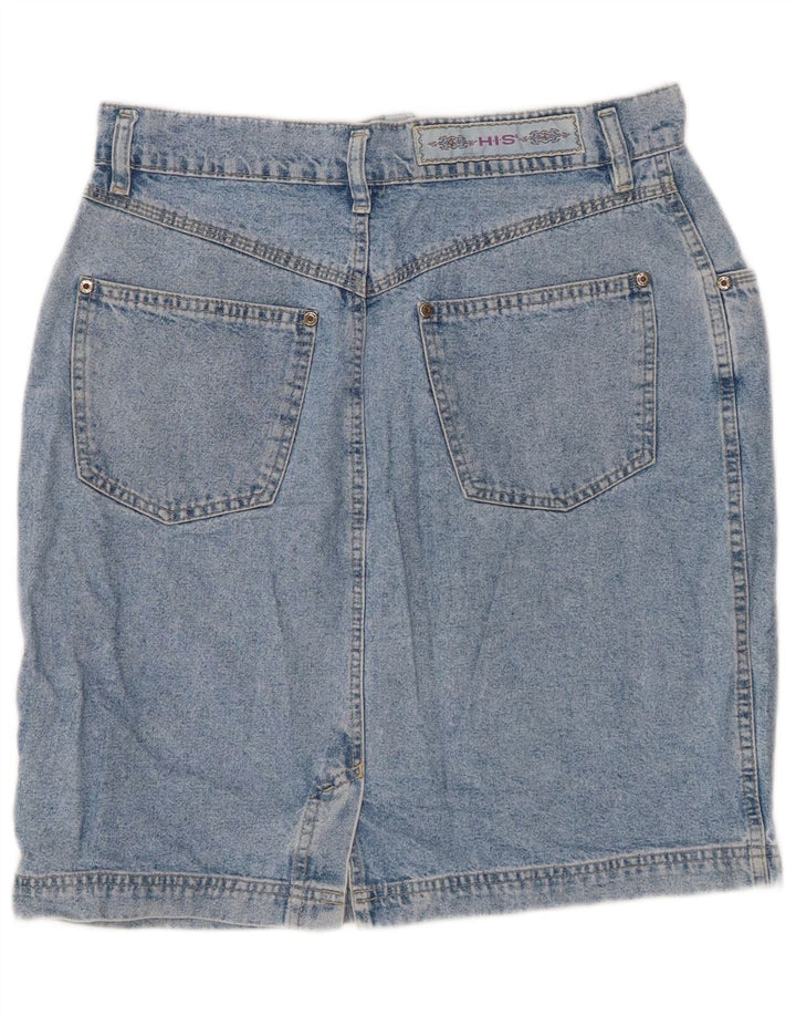 H.I.S Womens Denim Skirt IT 44 Medium W30 Blue