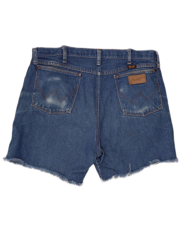 Wrangler Mens Denim Shorts W38 XL Blue Cotton