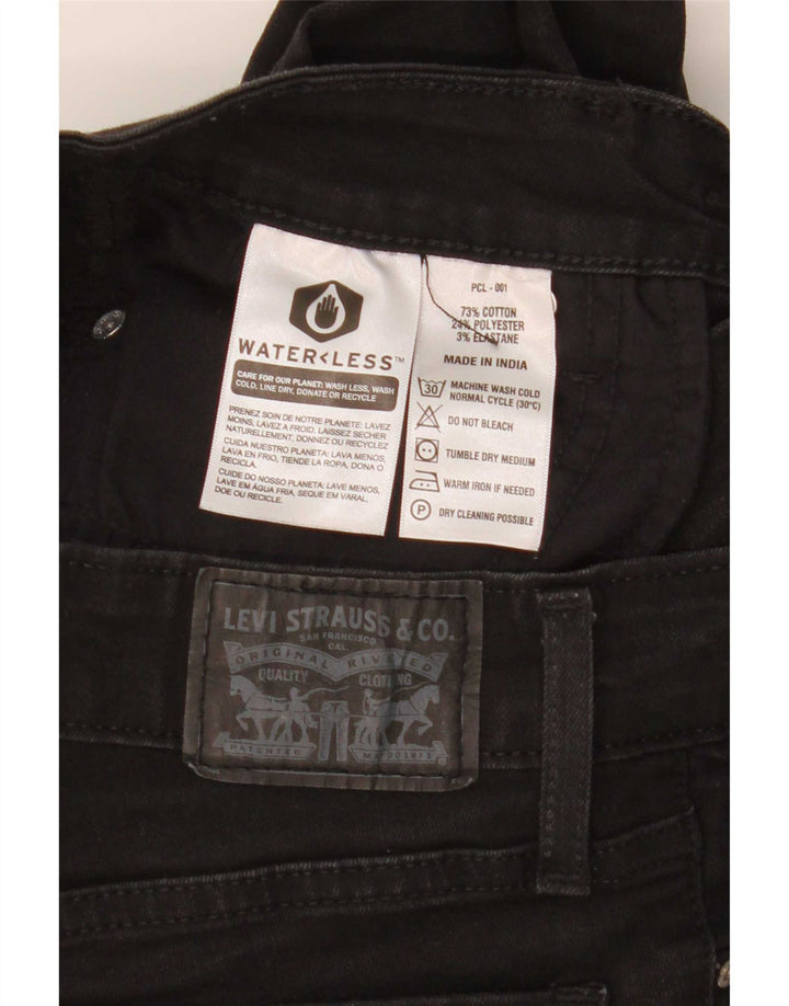 Levi's Womens 715 Bootcut Jeans W25 L27 Black Cotton
