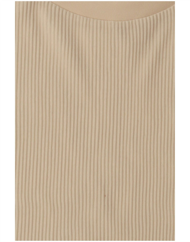 Adidas Womens Oversized Vest Top UK 8 Small Beige Polyester