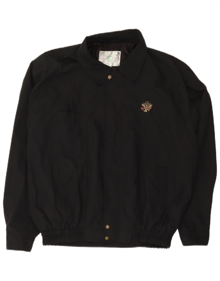 Vintage Mens Bomber Jacket UK 42 XL Black