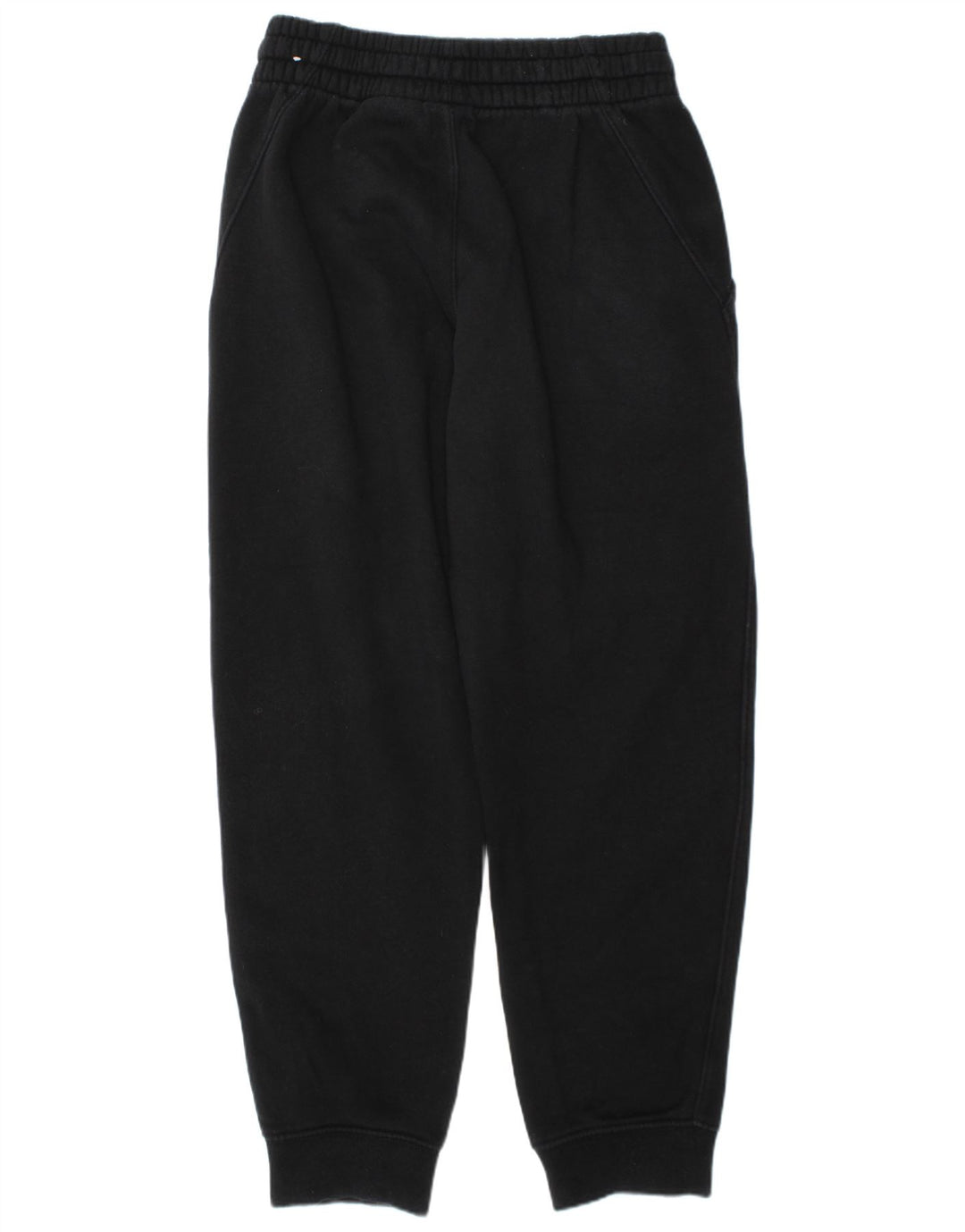 NIKE Girls Graphic Tracksuit Trousers Joggers 8-9 Years Small Black Cotton