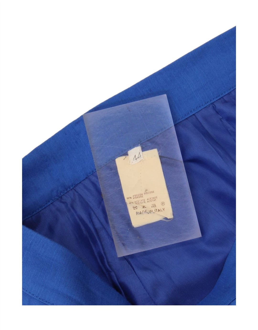 VINTAGE Womens Pencil Skirt IT 44 Medium W28 Blue Viscose Vintage Vintage and Second-Hand Vintage from Messina Hembry 