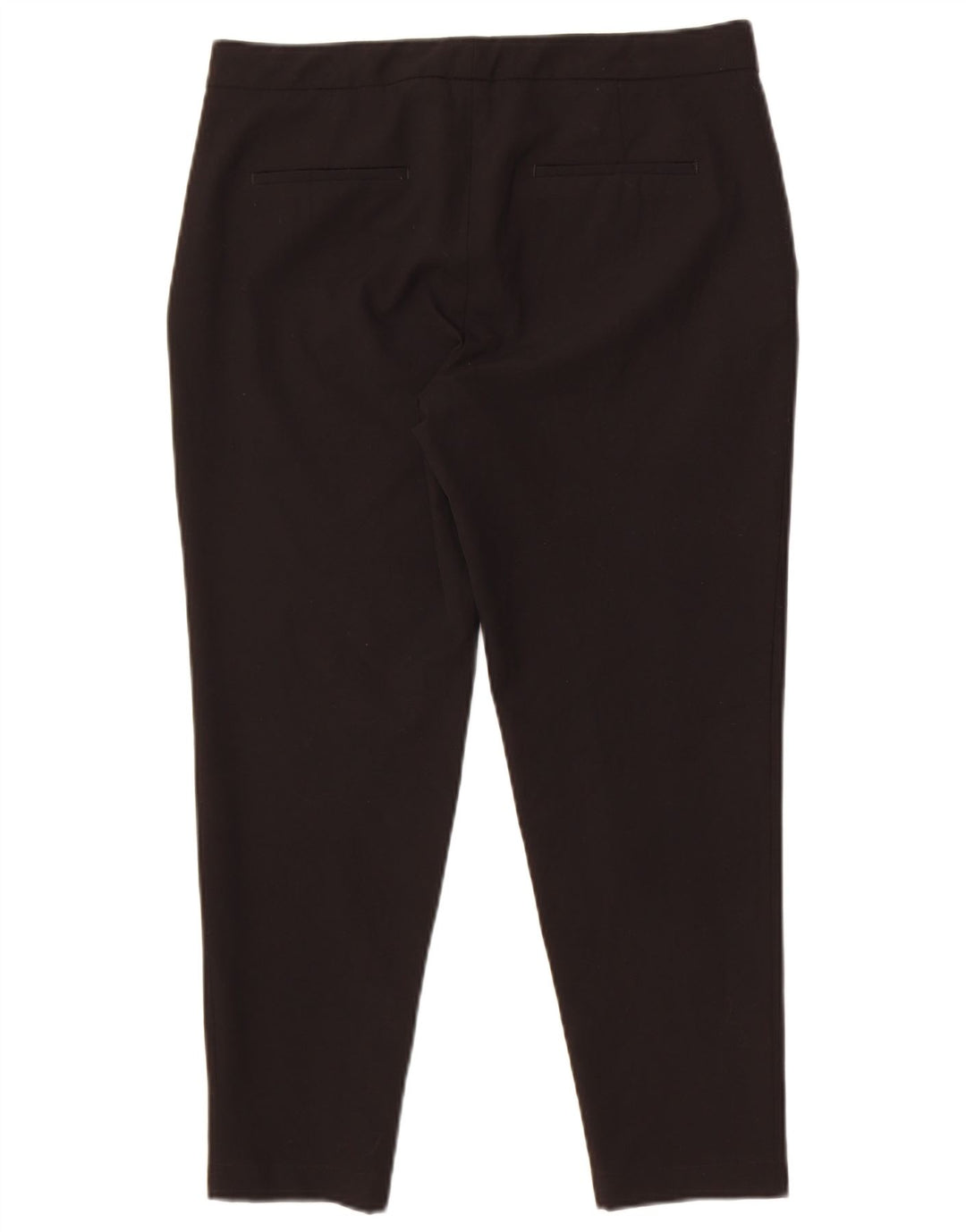 Zara Womens Cropped Trousers EU 40 Medium W32 L25 Black