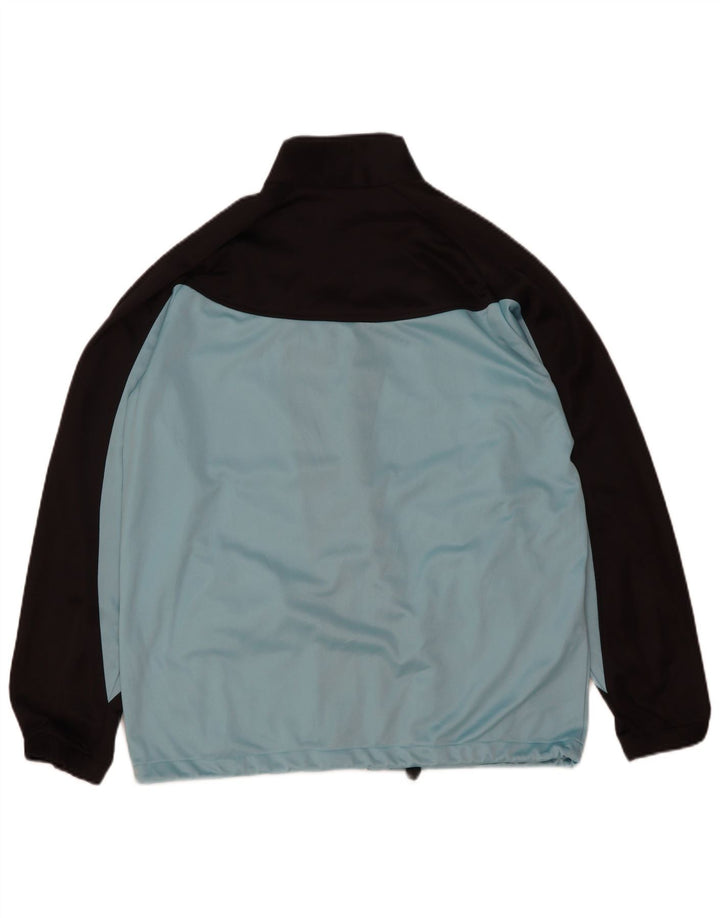 Asics Mens Tracksuit Top Jacket Large Blue Colourblock