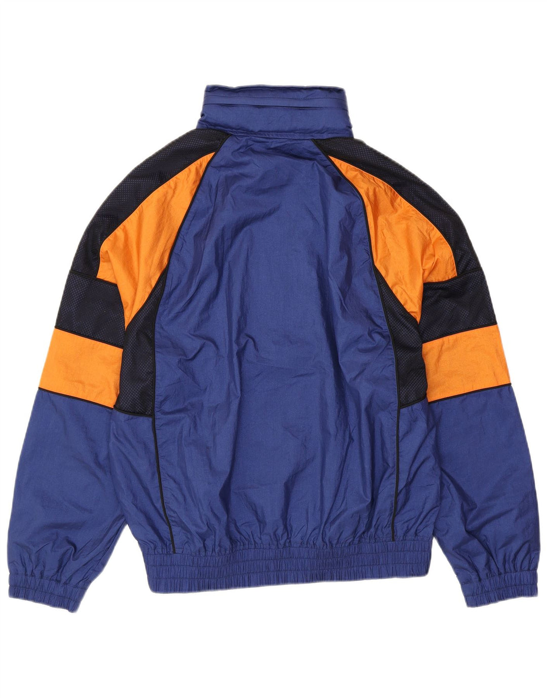 LACOSTE Mens Tracksuit Top Jacket Large Navy Blue Colourblock Polyamide