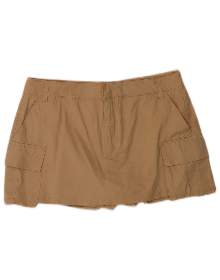 Zara Womens Cargo Shorts Medium W28 Beige Polyester