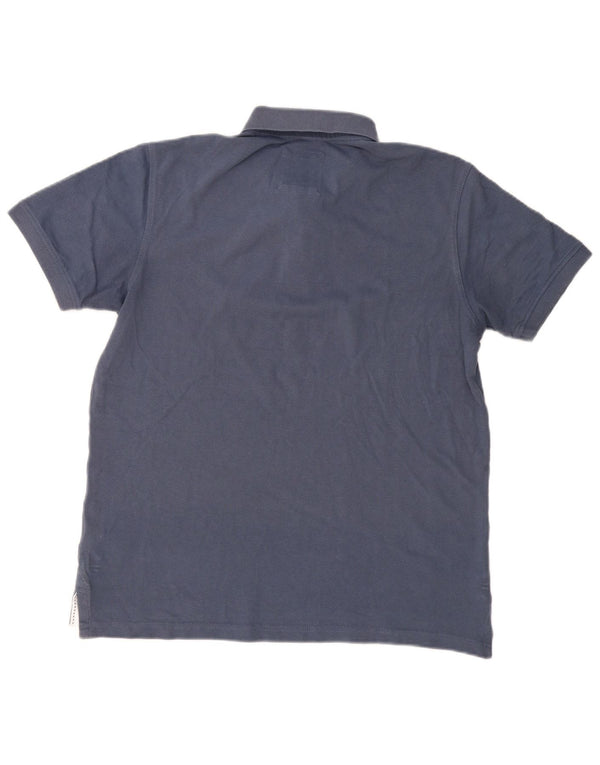 Crew Clothing Mens Polo Shirt Medium Navy Blue Cotton
