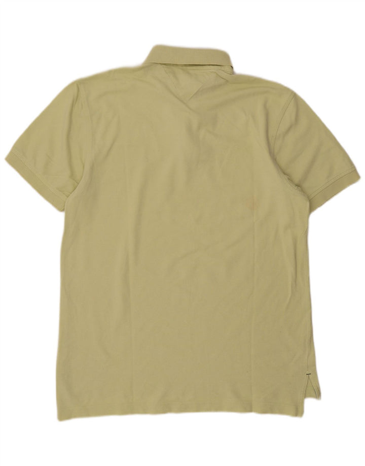 TOMMY HILFIGER Mens Polo Shirt Medium Yellow