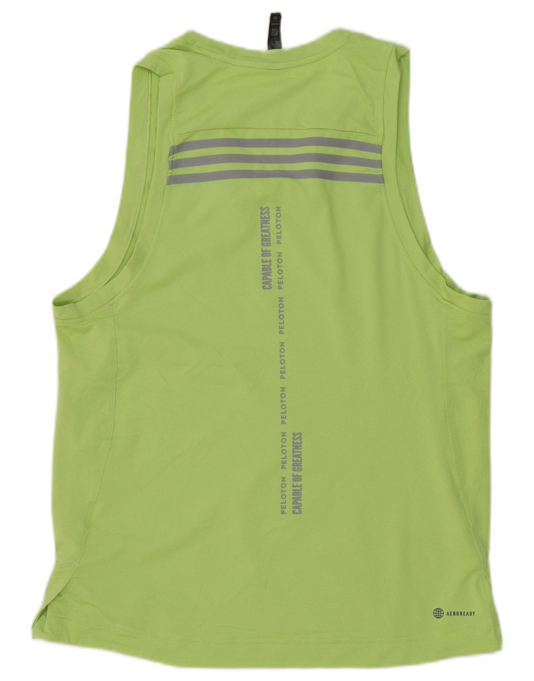 Adidas Mens Aeroready Graphic Vest Top Medium Green