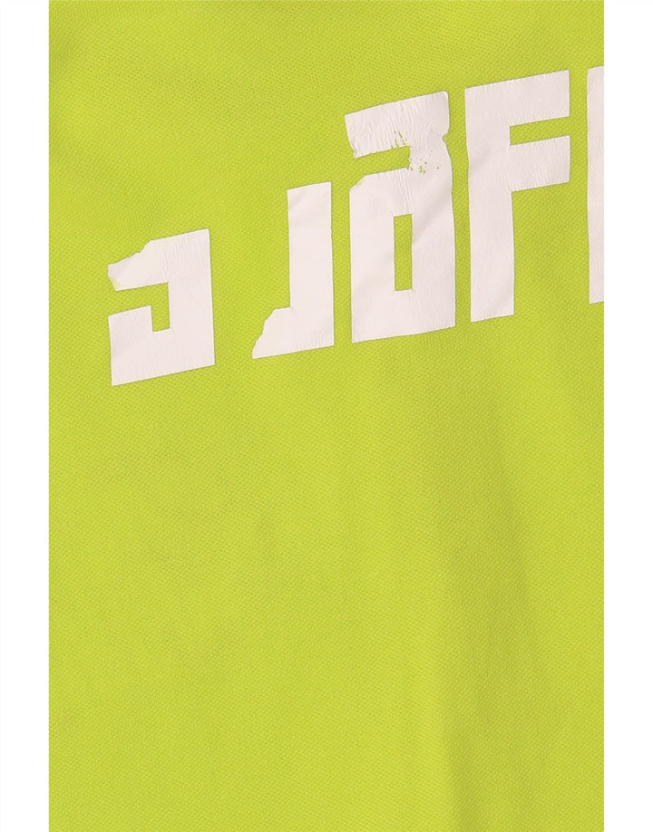 KAPPA Womens Graphic Polo Shirt UK 20 2XL Green Cotton