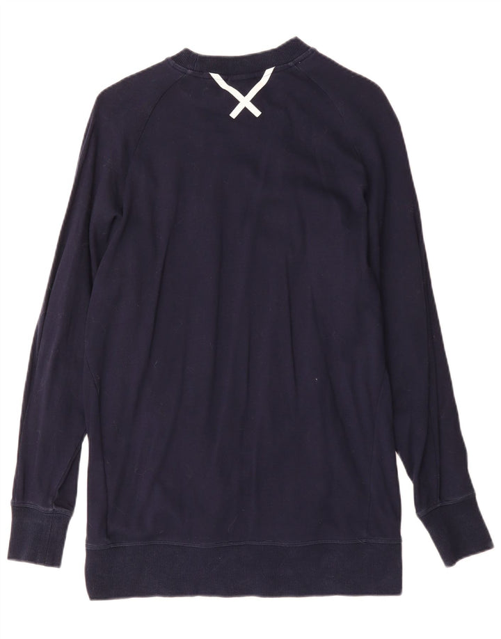 Adidas Womens Sweatshirt Jumper UK 8 Small  Navy Blue Cotton