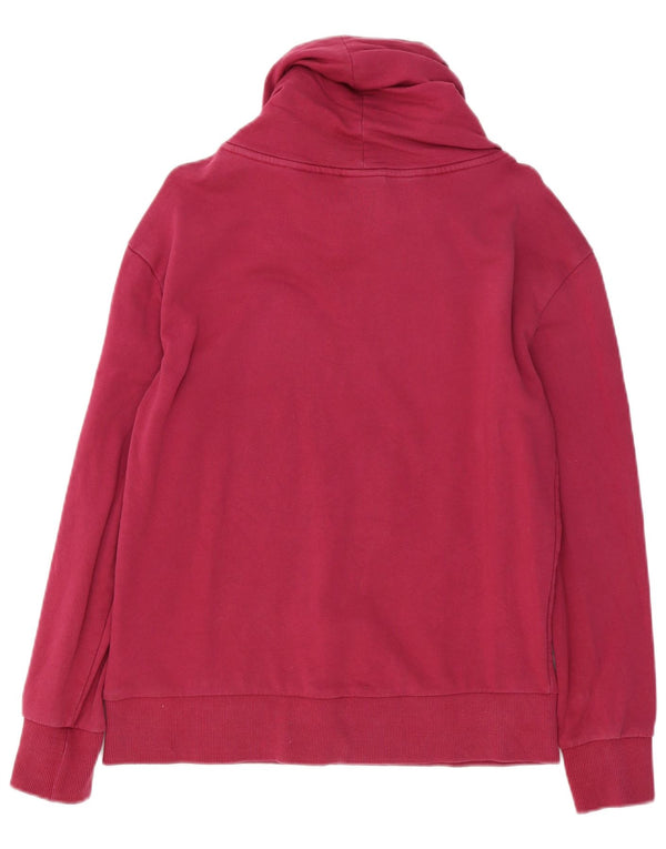Diadora Mens Roll Neck Sweatshirt Jumper Medium Burgundy Cotton