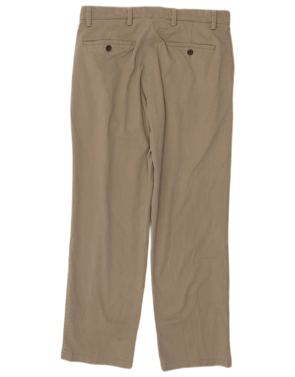 DOCKERS Mens Classic Fit Chino Trousers W32 L30 Beige Cotton