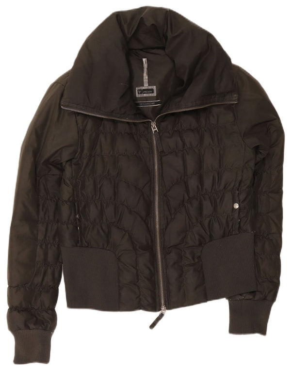 Freddy Womens Padded Jacket IT 44 Medium Grey Polyester