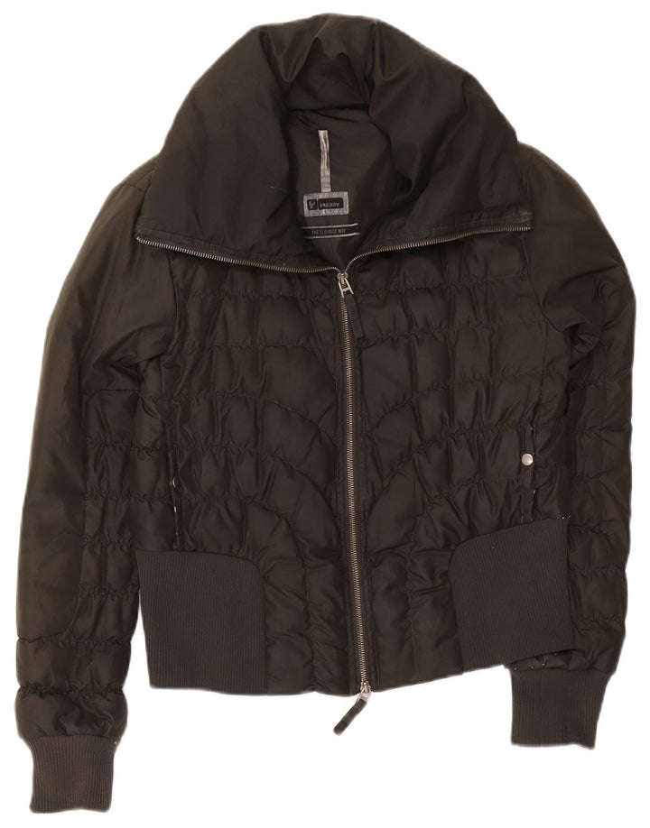 Freddy Womens Padded Jacket IT 44 Medium Grey Polyester