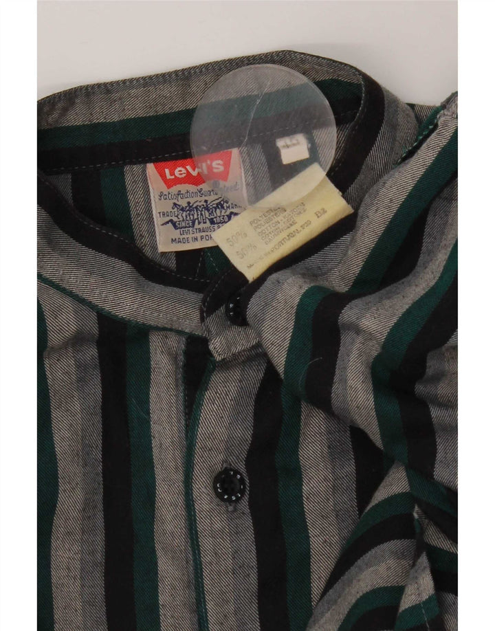 Levi's Mens Pullover Shirt Size 40 Medium Multicoloured Striped Polyester