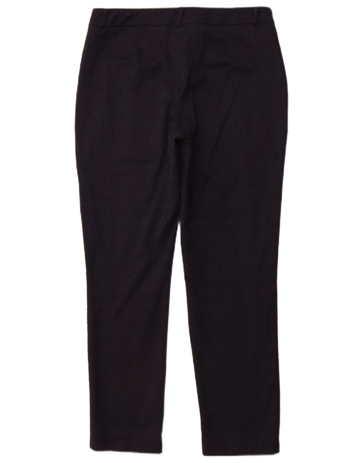 MONSOON Womens Casual Trousers UK 14 Large W34 L29 Navy Blue