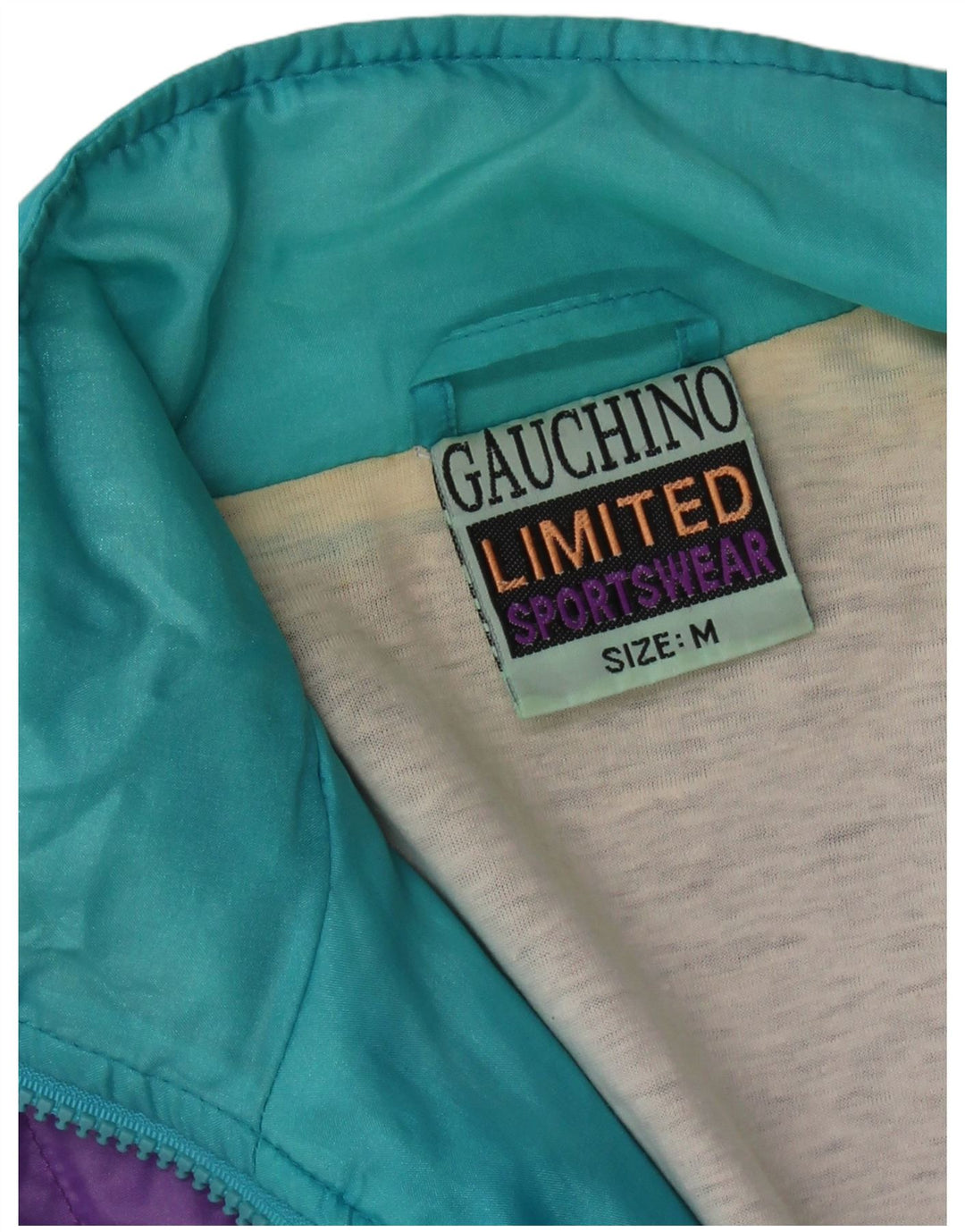 VINTAGE Mens Graphic Tracksuit Top Jacket Medium Multicoloured Colourblock