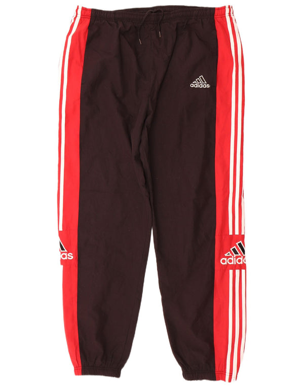 ADIDAS Mens Graphic Tracksuit Trousers Joggers XL  Black Colourblock