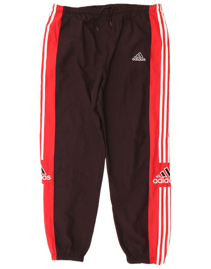 ADIDAS Mens Graphic Tracksuit Trousers Joggers XL  Black Colourblock