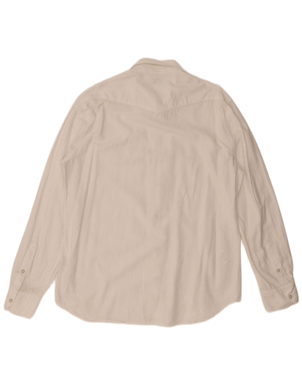 ALLEY DOCKS Mens Shirt 2XL White Cotton