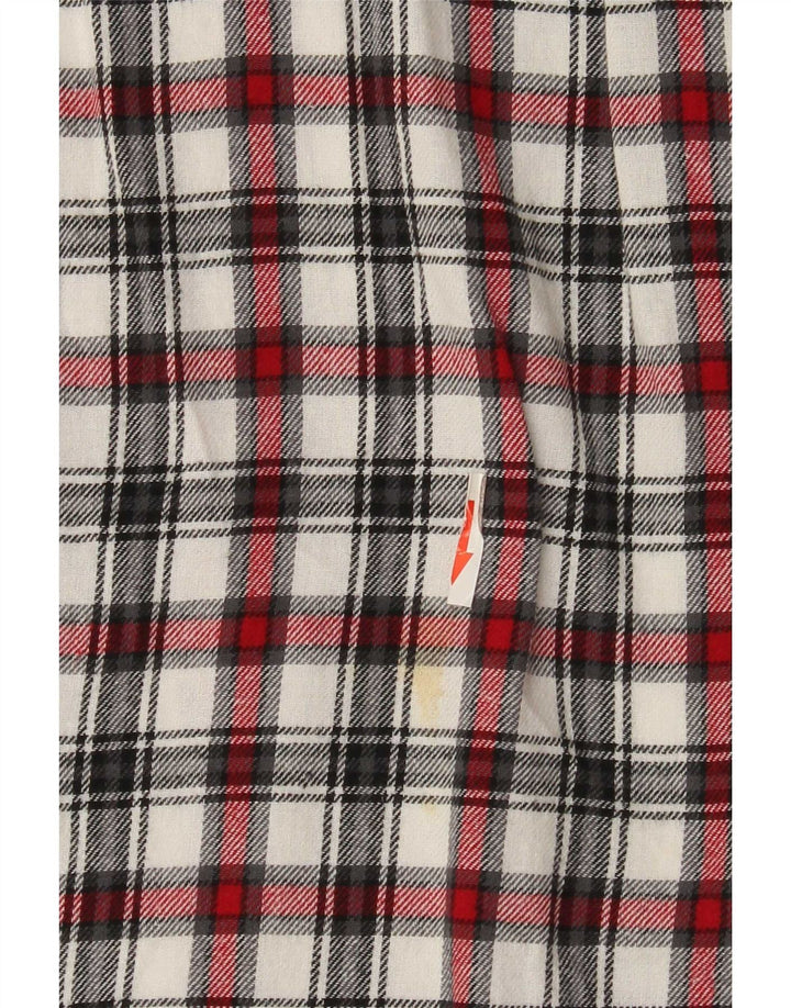 Chaps Mens Flannel Shirt Medium Multicoloured Check Cotton