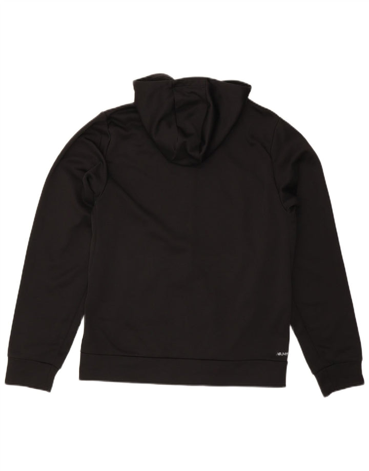 NEW BALANCE Mens Zip Hoodie Sweater Medium Black Polyester