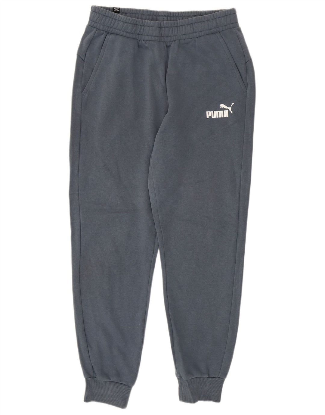 PUMA Mens Tracksuit Trousers Joggers Medium  Blue Cotton