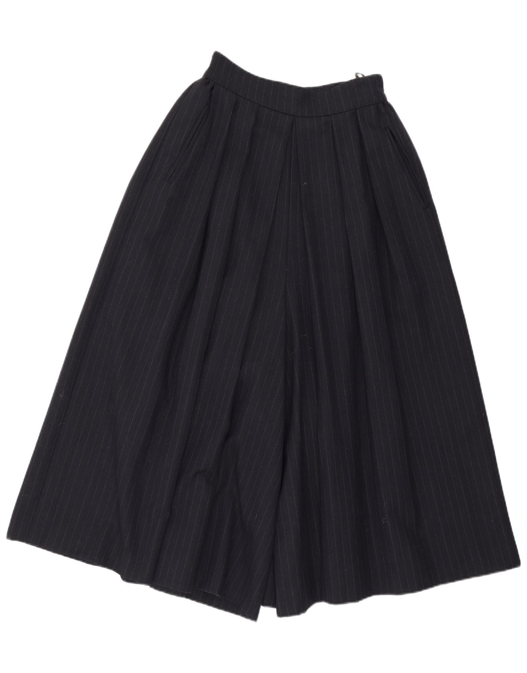 JOHN ROCHA Womens Flare Casual Trousers UK 10 Small W25 Navy Blue